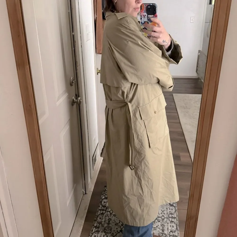 Burberry Tan Heritage Cotton Belted Trench Coat - Picture 5 of 11
